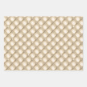 グラム金ゴールドクリームシャンパンダイアモンドグリッツ結婚ズ ラッピングペーパーシート (正面)