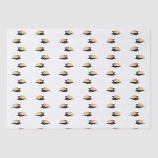 グラム金ゴールドグリッターまつげ 薄葉紙 (正面)