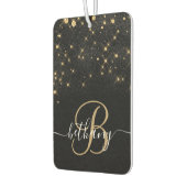 グラム金ゴールドグリッターダイヤモンドスパークルモノグラエレガントム カーエアーフレッシュナー (左)