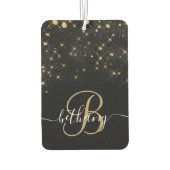 グラム金ゴールドグリッターダイヤモンドスパークルモノグラエレガントム カーエアーフレッシュナー (裏面)