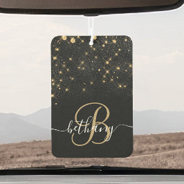 グラム金ゴールドグリッターダイヤモンドスパークルモノグラエレガントム カーエアーフレッシュナー