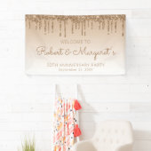 グラム金ゴールドグリッタードリップ50周年記念パーティー 横断幕 (インサイチュ)