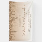 グラム金ゴールドグリッタードリップ50周年記念パーティー 横断幕 (縦)