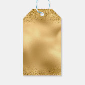 グラム金ゴールドグリッターレッドドレスキンセアニェラありがとう ギフトタグ (裏面)