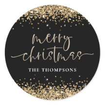 グラム金ゴールドグリッター名メリークリスマスブラック