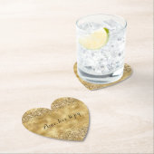 グラム金ゴールドグリッター紙吹雪  ペーパーコースター (インサイチュ)