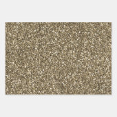 グラム金ゴールドグリッツグリッターゼブラプリント ラッピングペーパーシート (正面2)