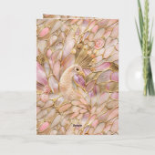 グラム金ゴールドシックピンクピーコック カード (裏面)