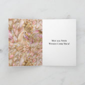 グラム金ゴールドシックピンクピーコック カード (内部)