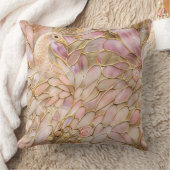 グラム金ゴールドシックピンクピーコック クッション (ブランケット)