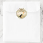 グラム金ゴールドシャンパン&ダイヤモンド婚約パーティ ラウンドシール (バッグ)