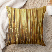 グラム金ゴールドスパークルストライプズ クッション (ブランケット)