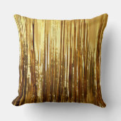 グラム金ゴールドスパークルストライプズ クッション (正面)