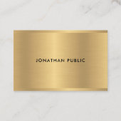 グラム金ゴールドテンプレートモダンラグジュアリ人気があるー 名刺 (正面)