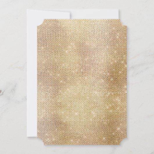 グラム金ゴールドトロピッ離れクスパークル結婚ス 招待状 (裏面)