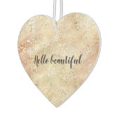 グラム金ゴールドバラ赤面ピンクヒョウ印刷 カーエアーフレッシュナー (左)