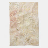 グラム金ゴールドバラ赤面ピンクヒョウ印刷 キッチンタオル (縦)
