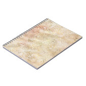 グラム金ゴールドバラ赤面ピンクヒョウ印刷 ノートブック (左側)