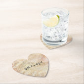 グラム金ゴールドバラ赤面ピンクヒョウ印刷 ペーパーコースター (インサイチュ)