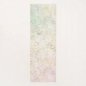 グラム金ゴールドバラ赤面ピンクヒョウ印刷 ヨガマット (裏面)