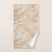 グラム金ゴールドバラ赤面ピンクレオパードプリント     バスタオルセット (ハンドタオル)