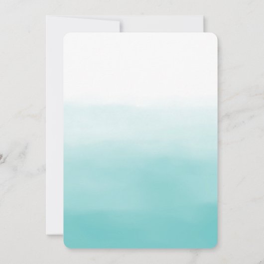 グラム金ゴールドパイナップルアクアウォーターカグラデーションラー 招待状 (裏面)