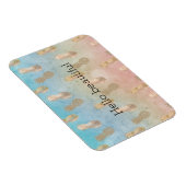 グラム金ゴールドパイナップルアクアピンク絞り染め マグネット (右側)