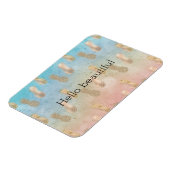 グラム金ゴールドパイナップルアクアピンク絞り染め マグネット (左側)