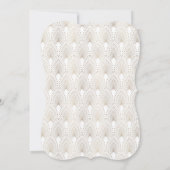 グラム金ゴールドフルーアデリス素晴らしギャツビーブライダルシャワー 招待状 (裏面)