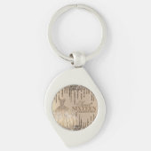 グラム金ゴールドブラウングリッタースパークスウィート16誕生日 キーホルダー (正面)