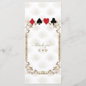 グラム金ゴールドホワイトアールデコ結婚カジノ メニュー (裏面)