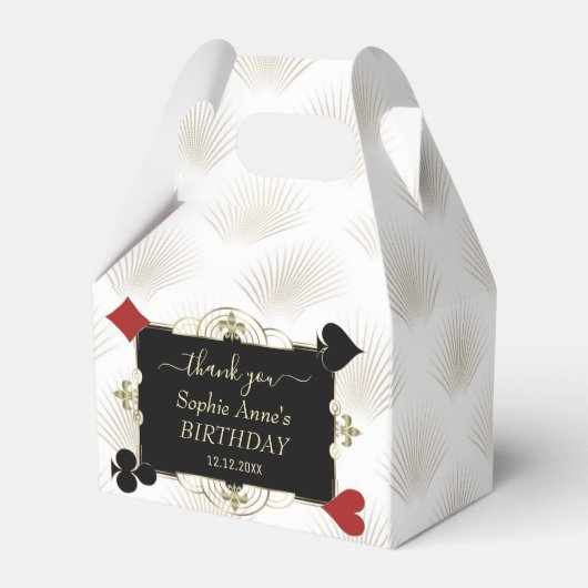 グラム金ゴールドホワイトブラックアールデコ誕生日 フェイバーボックス (裏面サイド)