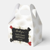 グラム金ゴールドホワイトブラックアールデコ誕生日 フェイバーボックス (正面サイド)