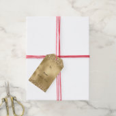 グラム金ゴールドリュックスグリッター ギフトタグ (より糸付き)