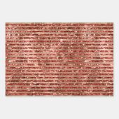 グラム金ゴールドレッドグリッターヒョウ印刷 ラッピングペーパーシート (正面2)