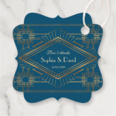 グラム金ゴールド素晴らしギャツビー海ブルー結婚ズ フェイバータグ (裏面)