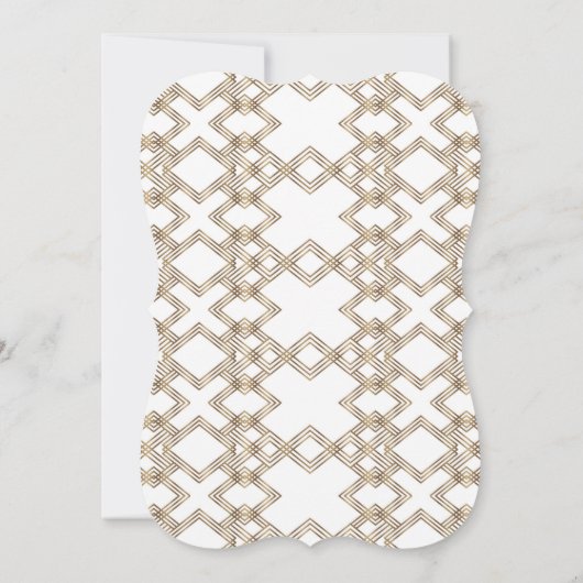 グラム金ゴールド素晴らしホワイトギャツビー結婚1920年代 招待状 (裏面)