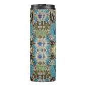 グラム金ゴールド結晶ティール(緑がかった色)ターコイズラインストーン タンブラー (裏面)