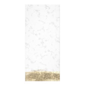 グラム金ゴールド絵を描グリッターホワイトマーブル ラックカード (裏面)