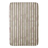 グラム金ゴールド赤面ピンクブラウンストライプズ バスマット (正面縦)