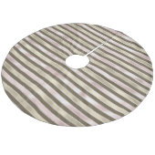 グラム金ゴールド赤面ピンクブラウンストライプ フリース ツリースカート (アングル)