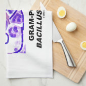 グラム陽性の炭疽菌(細菌) キッチンタオル (四つ折り)