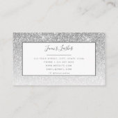 グラム・シルバー・グリッターがまばたき眉毛の化粧師 名刺 (裏面)