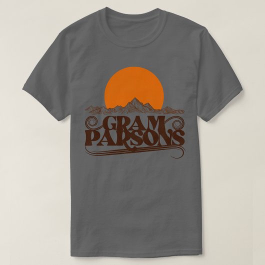 グラム・パーソンズ ライジング・サン Tシャツ (デザイン正面)