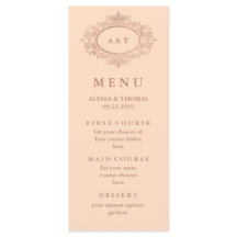グラム ファウ ローズゴールド オンブラッシュピンク ウェディングメニュー