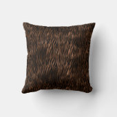 グラム·ブラウン·ブラック·レオパード印刷ゼブラ印刷 クッション (裏面)