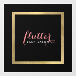 グラム ブラック ピンク ゴールド サロン、ブティック ウィンドウサイン