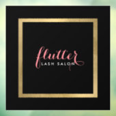 グラム ブラック ピンク ゴールド サロン、ブティック ウィンドウサイン (シート3)