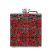 グラム·ボヘミア結晶バーガンディ·ルビー·ラインストン フラスク (裏面)