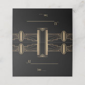 グラム・ローアリング20年代の素晴らしギャツビー結婚ズ プレイスカード (外部開封)